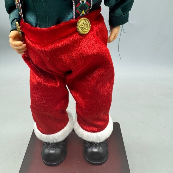 Kmart Hip Shakin Santa Animated Figurine Red Velvet Pants & Green Shirt READ - Picture 3 of 9